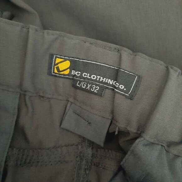BC CLOTHING Utility Convertible Zip-Off Cargo Pants Grey Men's Sz L - Picture 10 of 11